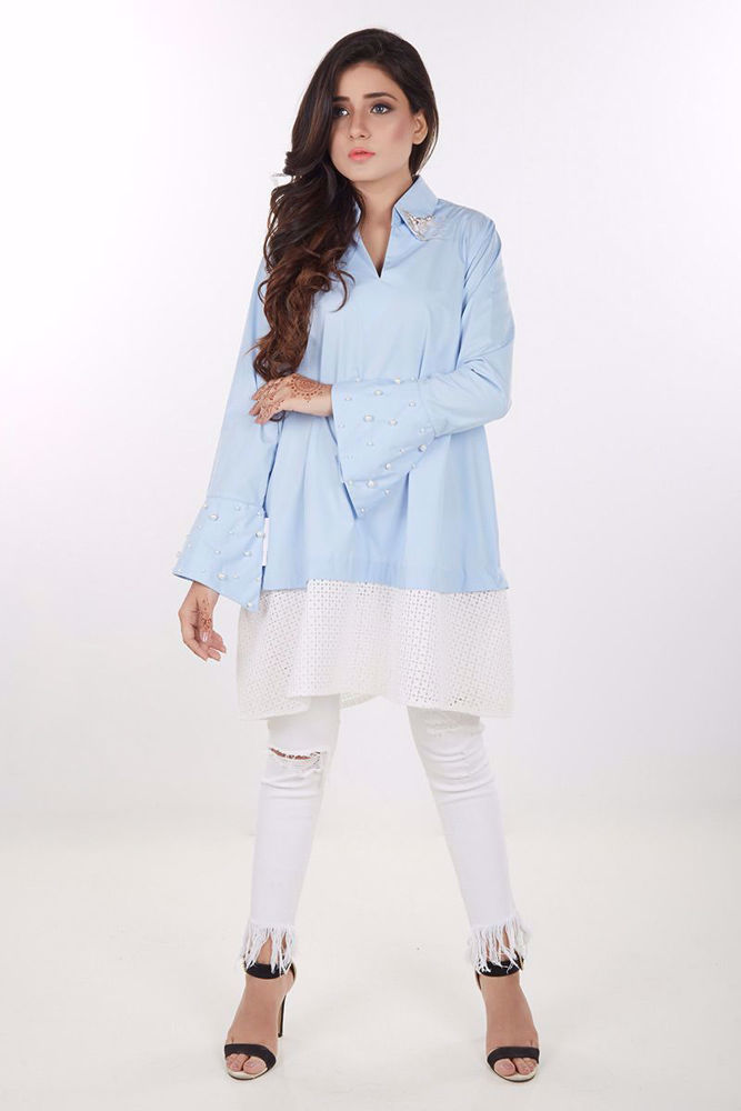 Picture of Blue cotton shirt