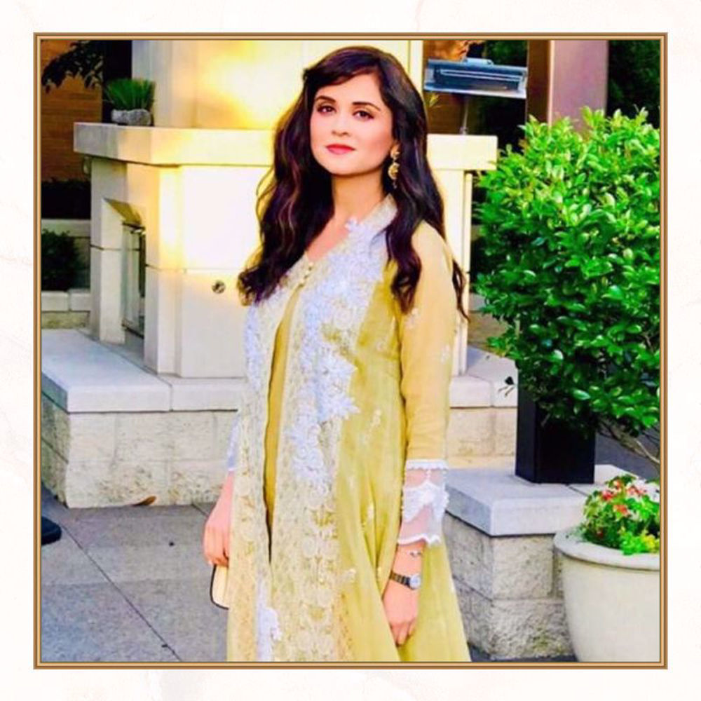 Picture of Sarah Khan spotted looking radiant this Eid in our exquisite ensemble