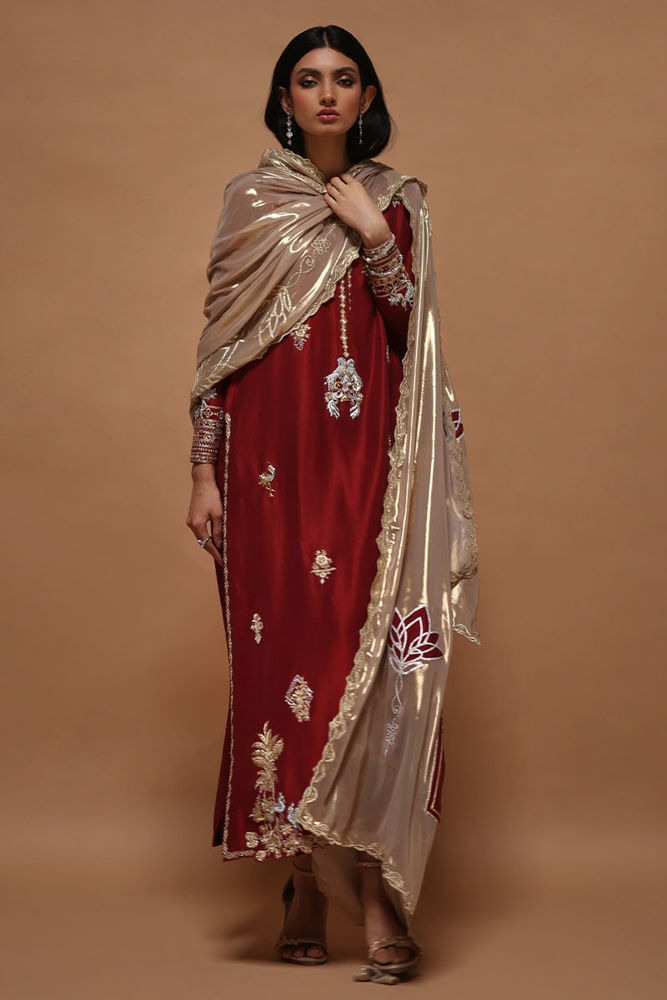 Picture of L4-10 -Lame Chiffon Dupatta