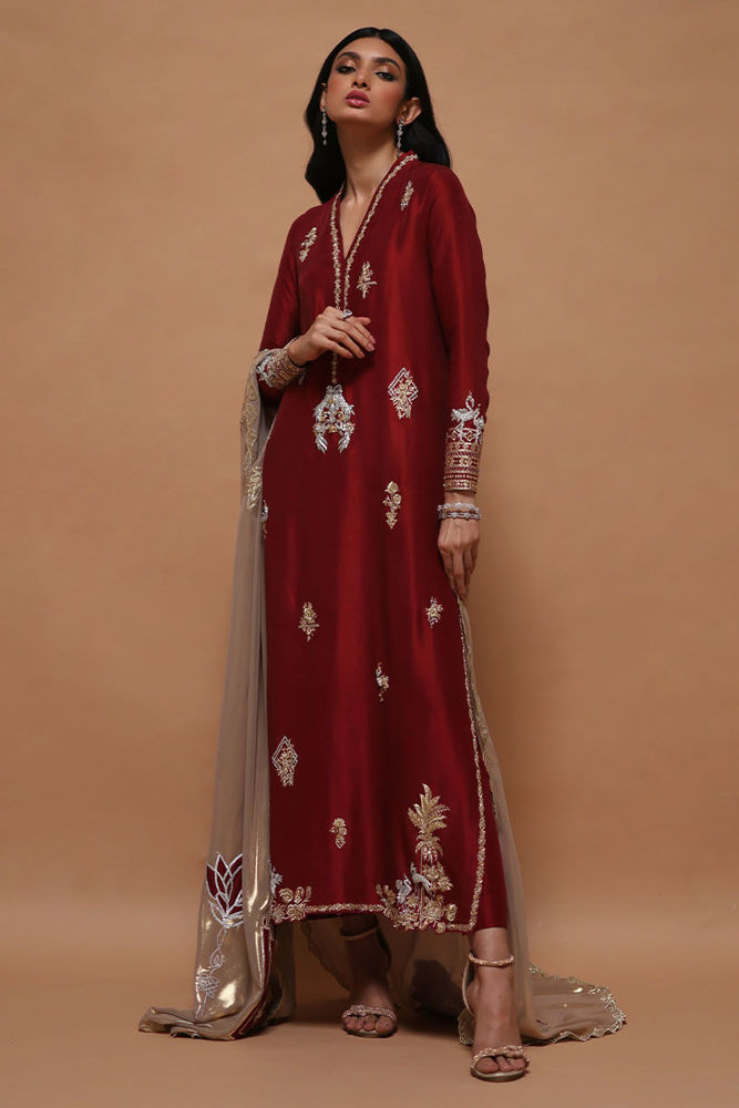Picture of L4-10 -Lame Chiffon Dupatta