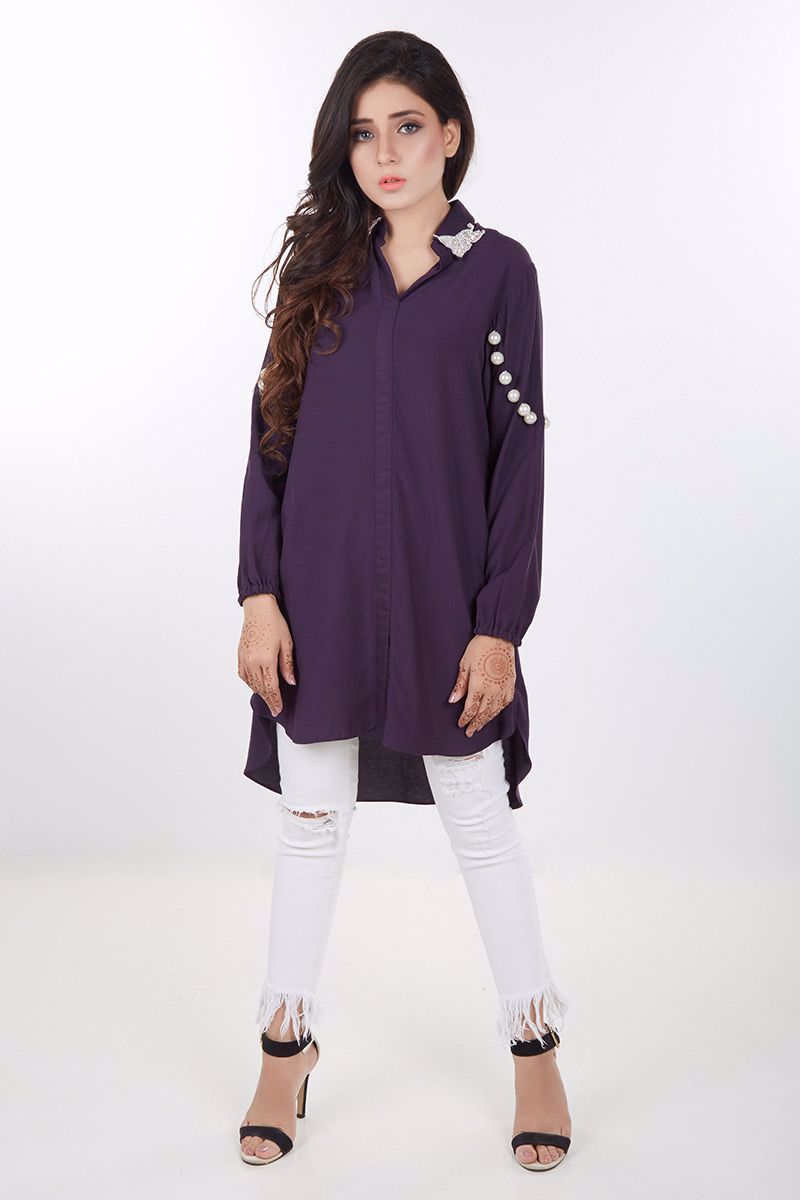 Picture of Purple cotton shirt