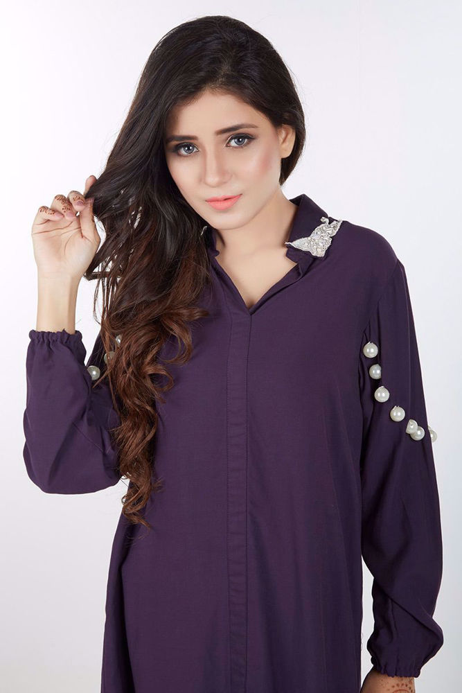 Picture of Purple cotton shirt