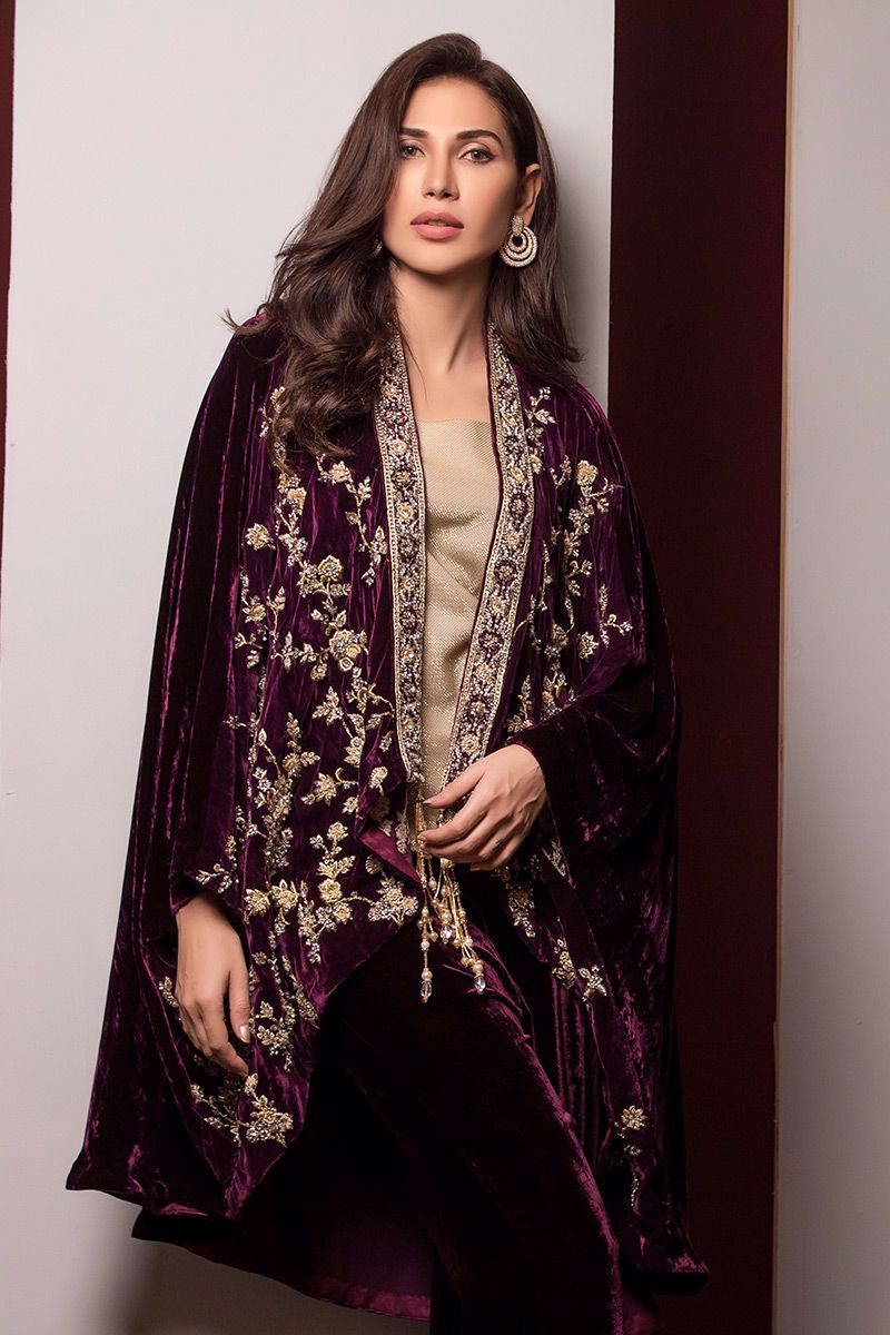 Picture of Plum formal cape