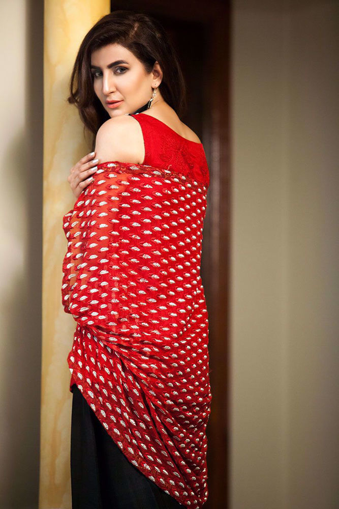Picture of Embroidered panelled top