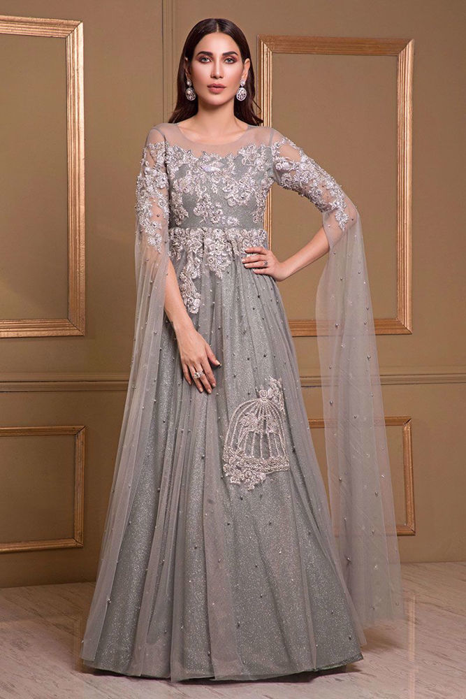 Picture of Grey net gown