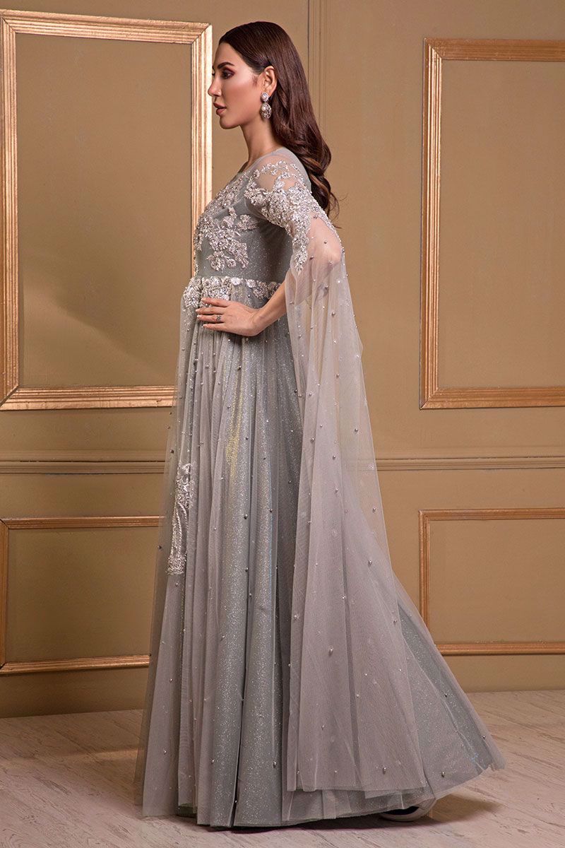 Picture of Grey net gown