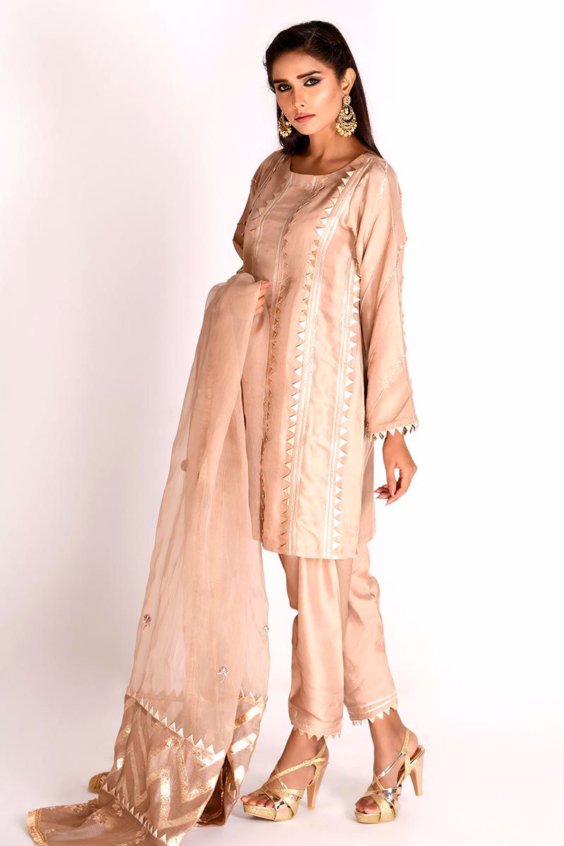 Picture of Silk Beige Kurta