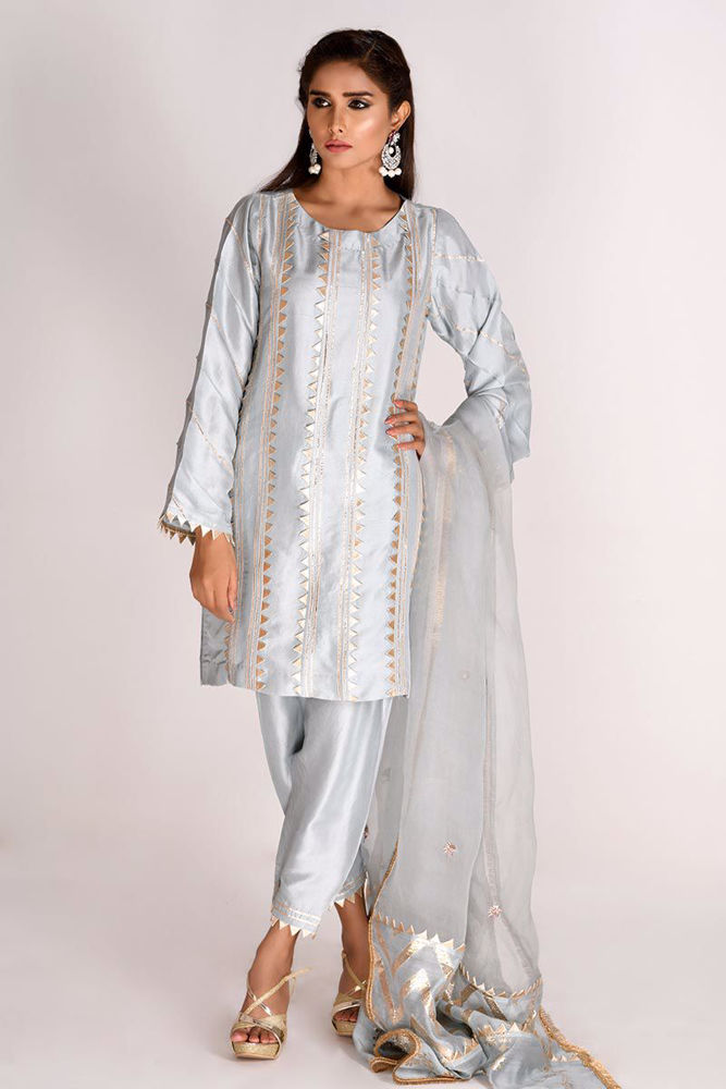 Picture of Aqua Grey Kurta