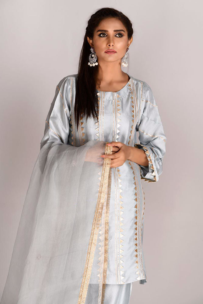 Picture of Aqua Grey Kurta