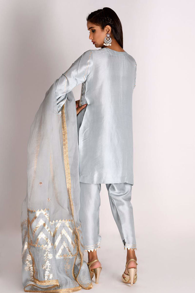 Picture of Aqua Grey Kurta