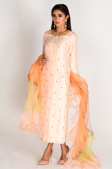 Peach Straight Shirt