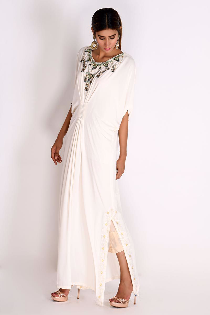 Picture of Ivory Georgette Kaftan