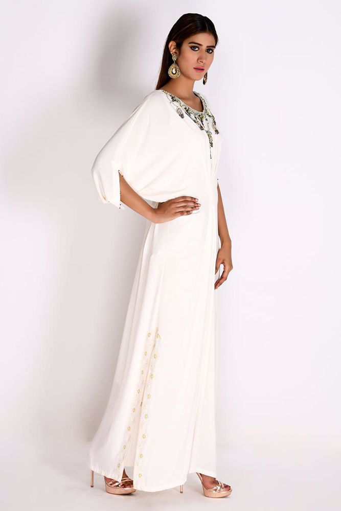 Picture of Ivory Georgette Kaftan