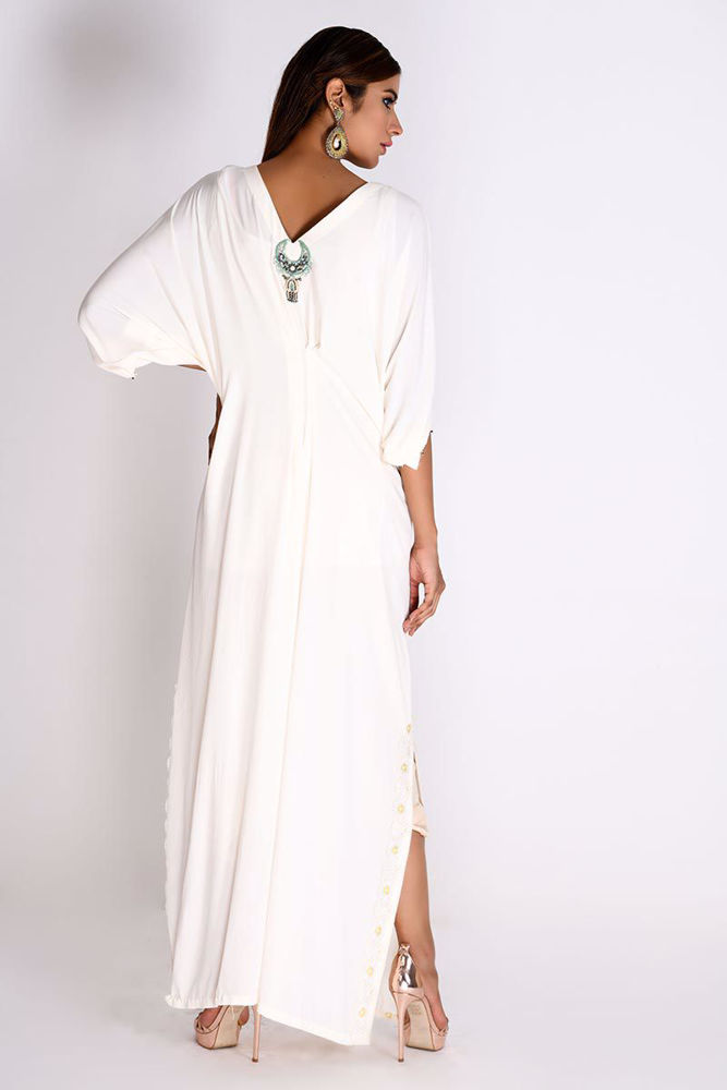 Picture of Ivory Georgette Kaftan