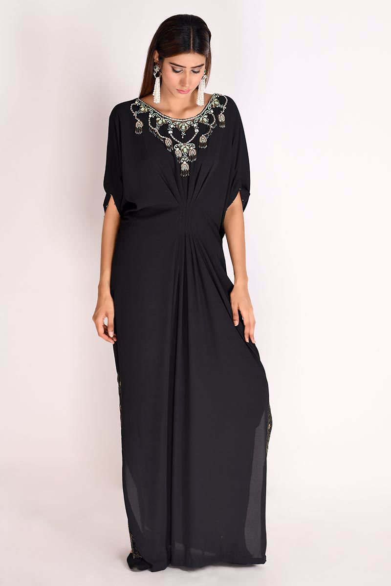 Picture of Black Georgette Kaftan