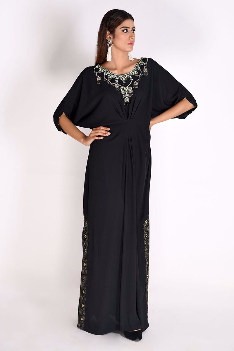 Picture of Black Georgette Kaftan