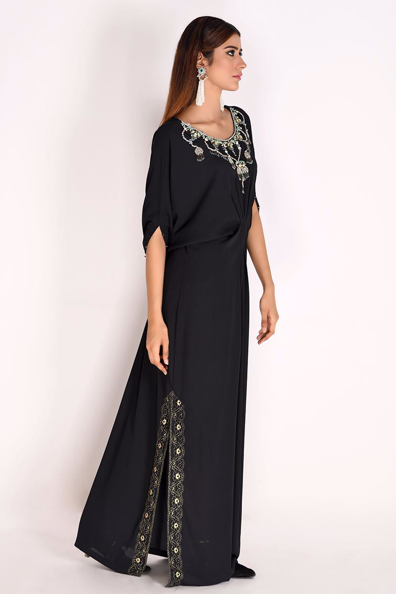 Picture of Black Georgette Kaftan