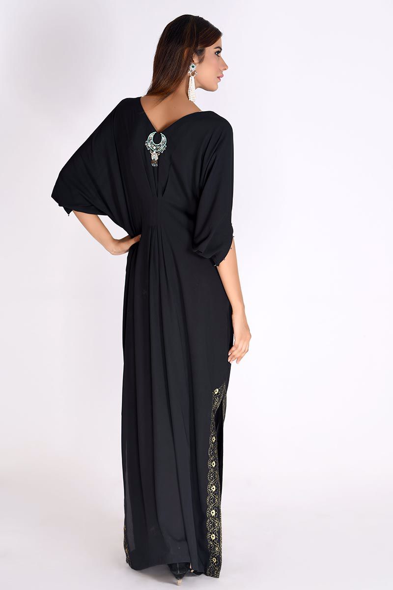 Picture of Black Georgette Kaftan