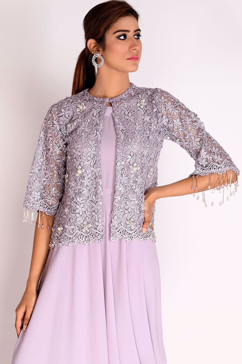 Picture of Lavender Net Short Jacket