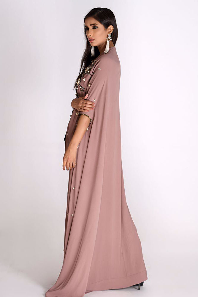 Picture of Georgette Asymmetrical Cape Rose