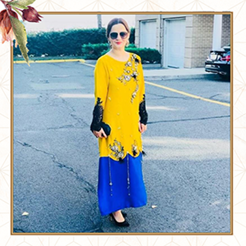 Picture of Farisa Hammad spotted looking radiant this Eid in this stunning outfit from our Luxury pret collection