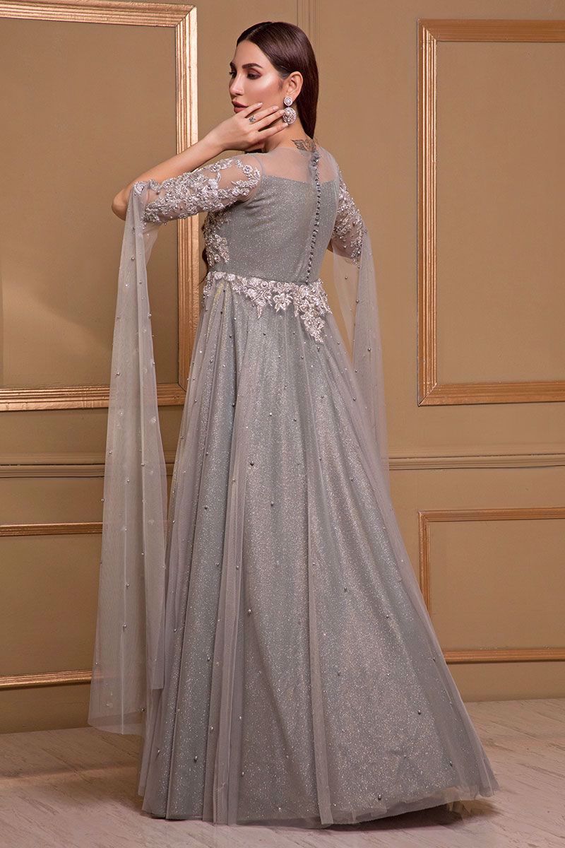 Picture of Grey net gown