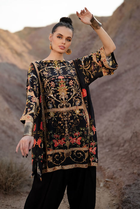 Cemile Printed Silk | Rozina Munib